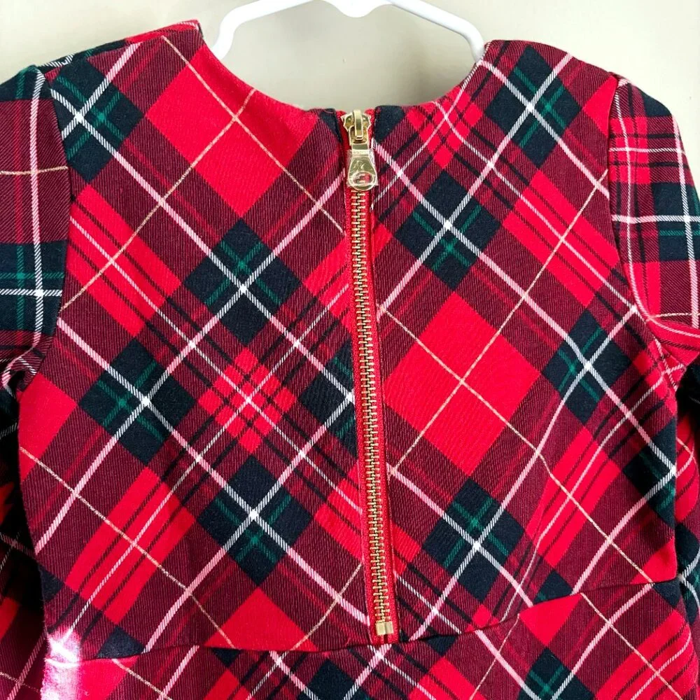 H&M Long Sleeved Tartan Dress w/ Pockets, 2-4y